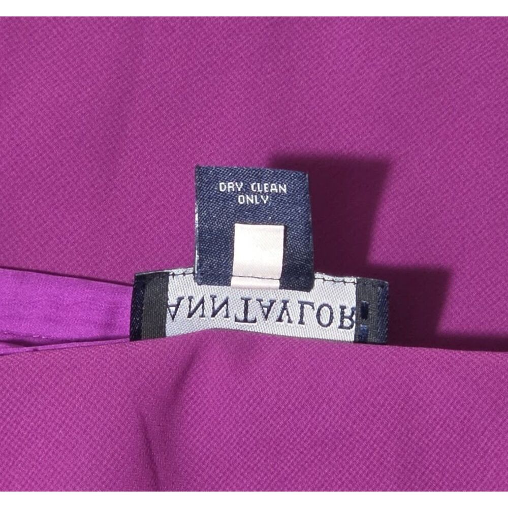 ANN TAYLOR Purple Silk Maxi Skirt Women’s Size 10 Fully Lined - Picture 8 of 8